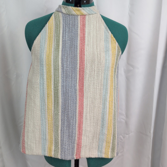 Ladies' W5 Vertical Stripe Sleeveless Top large - Picture 1 of 7